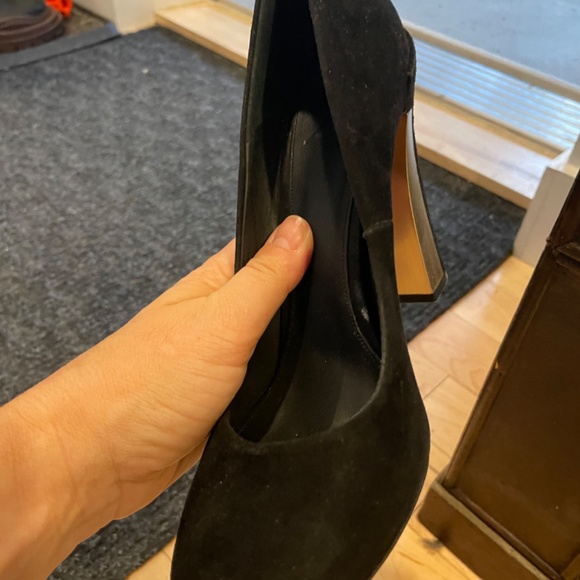 Brian Atwood suede block heel - Picture 4 of 4